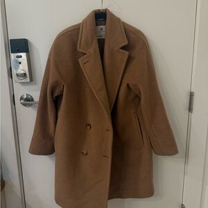 Aritizia Slouch Coat in Cocoa Sand